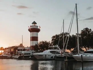 Harbour Town Lighthouse, Hilton Head Island, South Carolina. Photo credit Camylla Battani on Unsplash.